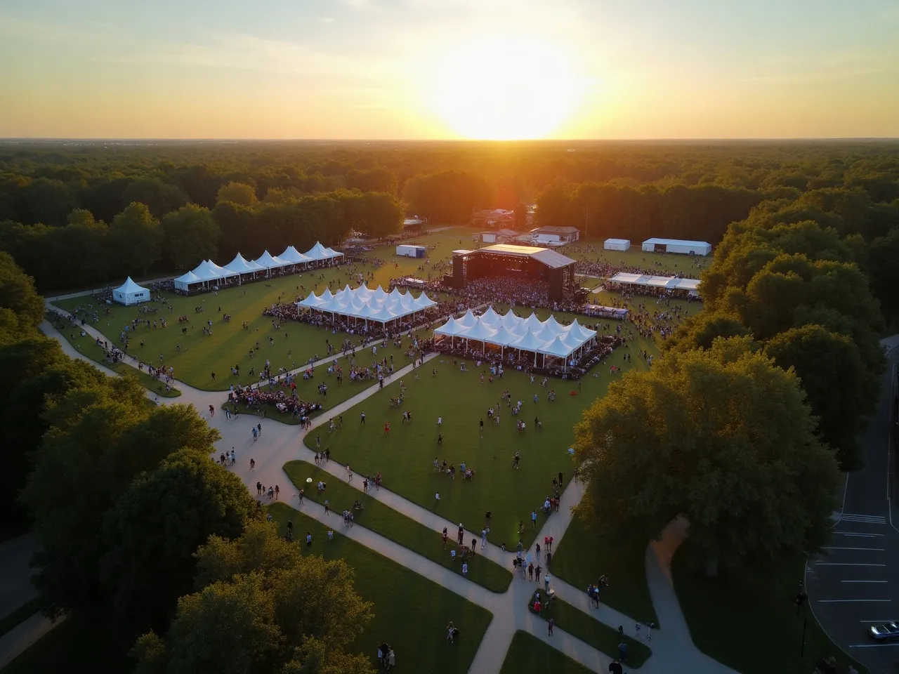 Overzichtsbeeld van een locatie vanuit de lucht